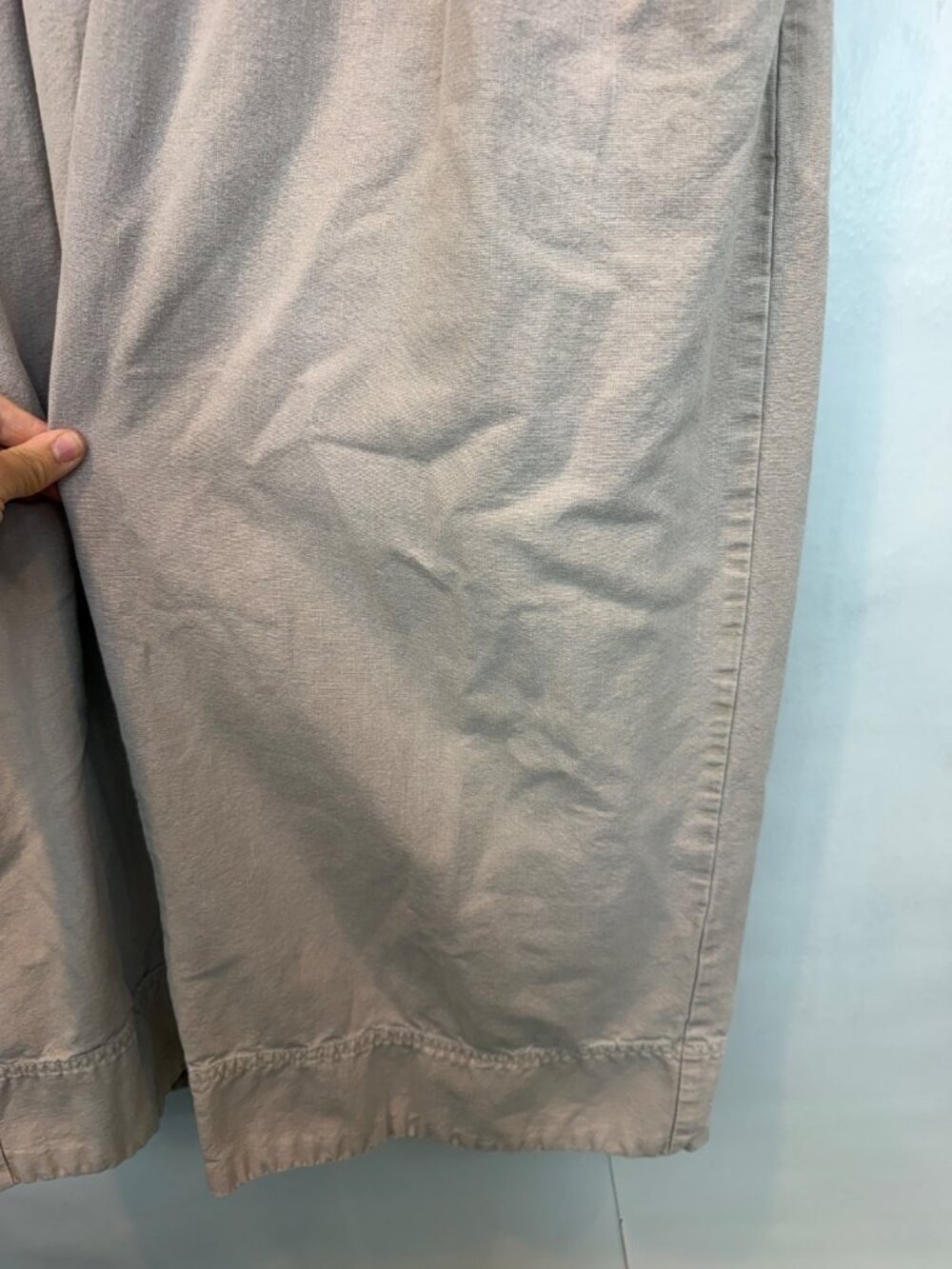 Free People Women's Sweet Talk Chino Trousers Pants Size 12 Phantom Gray - Picture 7 of 14